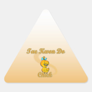 Sticker Triangulaire Poussin du Taekwondo