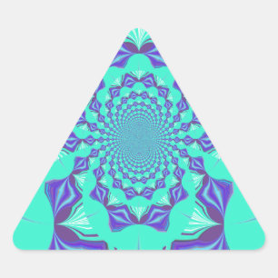 Sticker Triangulaire Précieux bleu