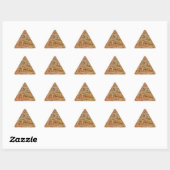 Sticker Triangulaire Premier hiver du Cerf de Bébé (Feuille)