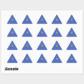 Sticker Triangulaire Prévision de l'avenir. (Feuille)