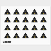 Sticker Triangulaire Professeur Chick #4 (Feuille)