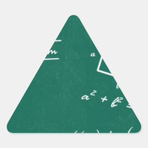 Sticker Triangulaire professeur de mathématiques algebra geek