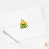 Sticker Triangulaire puking émoji (Enveloppe)