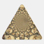 Sticker Triangulaire Puppy Kaleidoscope Art Print (Devant)