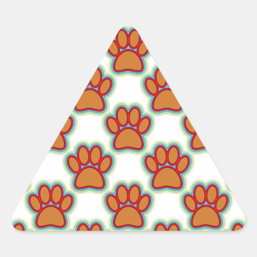 Sticker Triangulaire Puppy Paws (Devant)