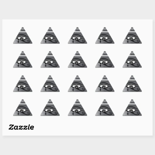 Sticker Triangulaire Pyramide Horus (Feuille)