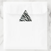 Sticker Triangulaire RAB Rockabilly Impression Zèbre Noir & Blanc (Sac)