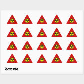 Sticker Triangulaire Radioactif (Feuille)