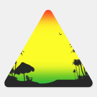 Sticker Triangulaire rasta de relaxation
