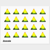 Sticker Triangulaire rasta de relaxation (Feuille)