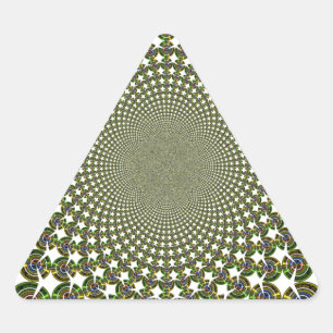 Sticker Triangulaire Requins traditionnels sans couture