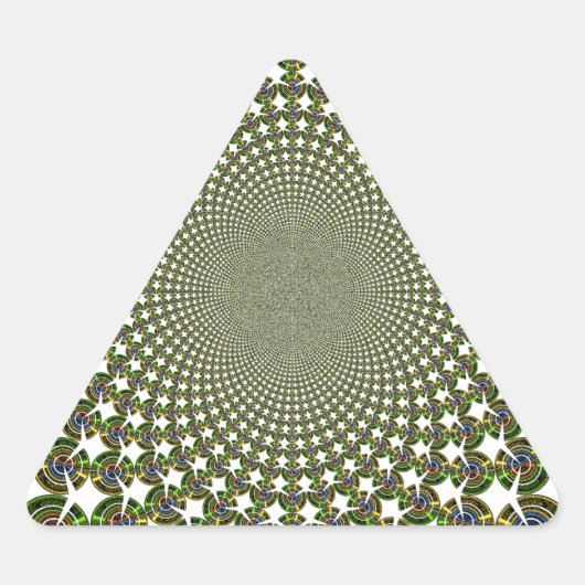 Sticker Triangulaire Requins traditionnels sans fil (Devant)