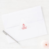 Sticker Triangulaire Restez calme en embrassant un Manatee (Enveloppe)