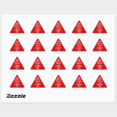 Sticker Triangulaire Restez calme et poursuivez (Feuille)