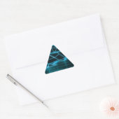 Sticker Triangulaire Retro 1980s vidéo jeu graphique Neon Blue (Enveloppe)