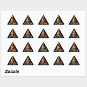 Sticker Triangulaire Retro Baltimore Kayak (Feuille)