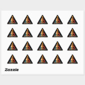 Sticker Triangulaire Retro Emerald Cove Kayaking (Feuille)