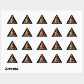 Sticker Triangulaire Retro Harpeth River Kayak (Feuille)