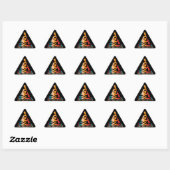 Sticker Triangulaire Retro Jonathan Dickinson Kayaking (Feuille)