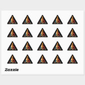 Sticker Triangulaire Retro La Jolla Kayaking (Feuille)