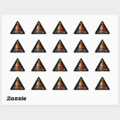 Sticker Triangulaire Retro Merced River Kayak (Feuille)