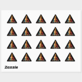 Sticker Triangulaire Retro Myrtle Beach Kayak (Feuille)