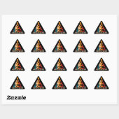 Sticker Triangulaire Retro Weeki Wachee Kayaking (Feuille)