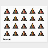 Sticker Triangulaire Retro Zambezi River Kayak (Feuille)