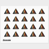 Sticker Triangulaire Retro Zion Narrows Kayaking (Feuille)