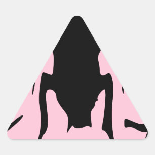 Sticker Triangulaire Roches roses