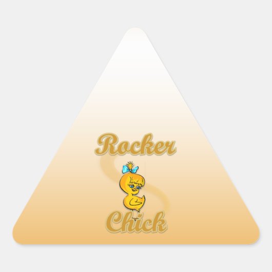 Sticker Triangulaire Rocker chick (Devant)