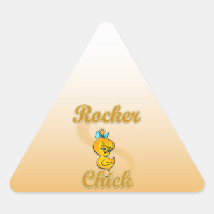 Sticker Triangulaire Rocker chick