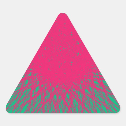 Sticker Triangulaire rose abstrait (Devant)
