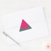 Sticker Triangulaire rose abstrait (Enveloppe)