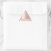 Sticker Triangulaire Rose Blush Mariage Nom Traits Lignes (Sac)