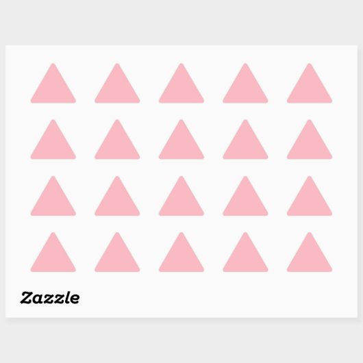 Sticker Triangulaire Rose clair (Feuille)