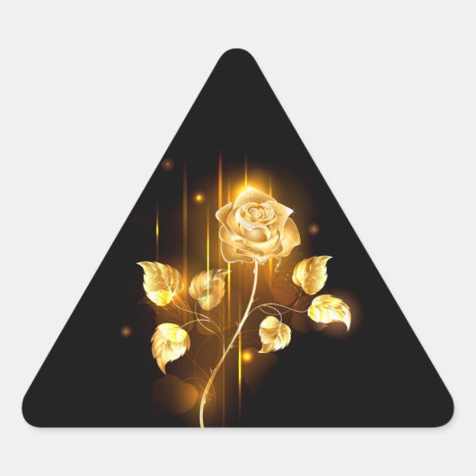 Sticker Triangulaire Rose d'or ( rose d'or ) (Devant)