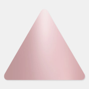 Sticker Triangulaire Rose Gold Élégant Moderne Glamour Modèle Vierge