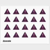 Sticker Triangulaire Rose hippocampe (Feuille)