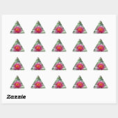 Sticker Triangulaire Rose Lotus Water Lily (Feuille)