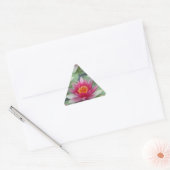 Sticker Triangulaire Rose Lotus Water Lily (Enveloppe)