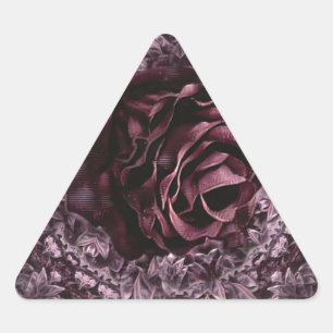 Sticker Triangulaire Rose Mandala