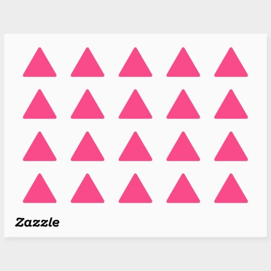 Sticker Triangulaire Rose sécurité (Feuille)
