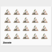Sticker Triangulaire Roses de l'amour Lys de la vie_ (Feuille)