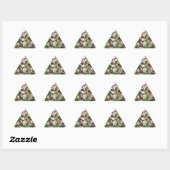 Sticker Triangulaire Roses Escalades - vitraux (Feuille)