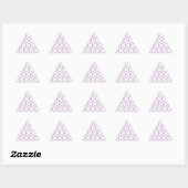 Sticker Triangulaire Roues pourpres (Feuille)