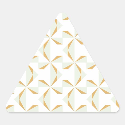 Sticker Triangulaire Roulettes en argent et en or (Devant)