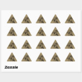 Sticker Triangulaire Sagittarius Constellation Carte Engraving Hevelius (Feuille)