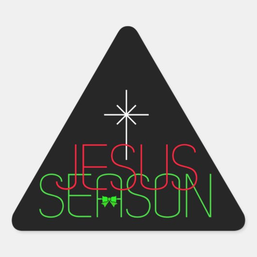 Sticker Triangulaire Saison Jésus (Devant)