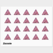 Sticker Triangulaire Sakura Pink Cherry Blossom Sky (Feuille)